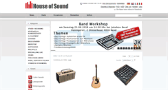 Desktop Screenshot of houseofsound.ch